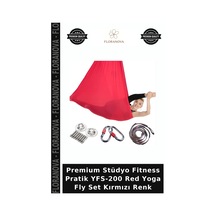 Premium Stüdyo Fitness Pratik Yfs-200 Red Yoga Fly Set Kırmızı Renk