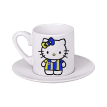 Fenerbahçe Hello Kitty Türk Kahvesi Fincanı Beyaz