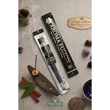 Darshan Aroma Fusion Black Ice Siyah Buz El Yapımı 15 Adet Çubuk Tütsü 28 Cm Çok Renkli
