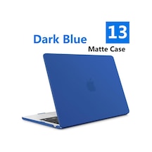 Gubisi Macbook Uyumlu Mat-koyu Mavi-model A1932-laptop Mat Kılıf Pro 14.2 Için M1 Max Çip A2442 Air Pro 13 Için A217