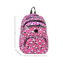Miço Kids Kız Çocuk Animal Desenli Okul Sırt Çantası Pembe