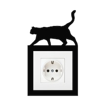 Prizlik Kedi Duvar Süsü Duvar Dekorasyonu 3 Mm Mdf 11x19