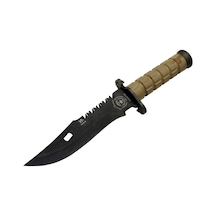 Salgur S 4759 Türk Tipi Komando Bıçağı 28,5cm - Testere Detaylı Bıçak, İpli, Kılıflı