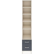 Hyperion Dolap 5 Raflı 2 Çekmeceli 44x44x243 Aytaşı-antrasit Aytaşı