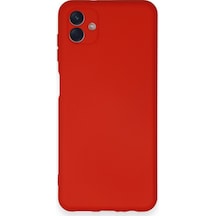 Samsung Galaxy Uyumlu , A04 Kılıf Nano İçi Kadife Silikon - Kırmızı