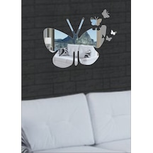 M3 Decorium Kopan Kelebekli Kelebek Ayna Gümüş