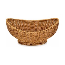 Tr Rattan Oval Organizer Sepet Dekoratif Hasır Saklama Sepeti Çok Amaçlı Düzenleyici Meyve, Ekmek Ve Banyo Or Diğer