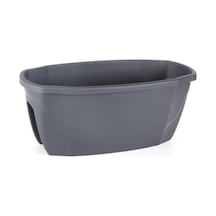 Omnipazar So-zs02 Zümrüt Balkon Saksı 15,5 Litre No 2 Antrasit 15002