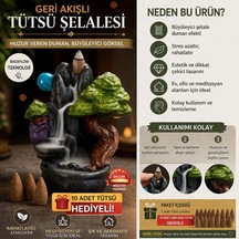 Dekoratif Geri Akışlı Tütsü Şelalesi Backflow Tütsülük Duman Efektli