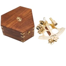 Denizcilik Grubu-marine Pirinç Aksesuar-kutulu Sextant-15x17x8 C