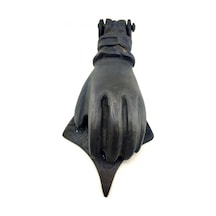 Antika Tarz Dekoratif Pirinç El Kapı Tokmağı, Taktak - 167x75 Mm, Oksit Çok Renkli