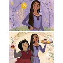 Educa 2x25 Parça Disney Wish Kız Çocuk Ahşap Puzzle 3-5 Yaş 1 Adet