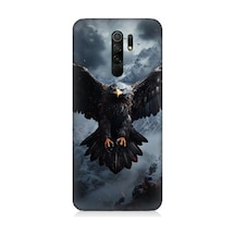Xiaomi Redmi 9 Uyumlu Uçan Savaşçı Kartal Desenli Silikon Kılıf