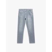 Koton Normal Bel Cepli Slim Fit Jean Pantolon - Brad Jean Gri 6wam40024ıd Gri