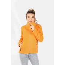 Kadın Balıkçı Fermuarlı Sweatshirt Sarı