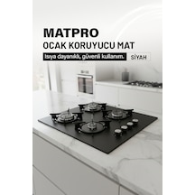 Kumtel Set Üstü Ocak Koruyucu Silikon Mat Siyah