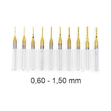 Titanyum Kaplı Tungsten Çelik Cnc Freze Pcb Kesici 0,6 - 1,5mm