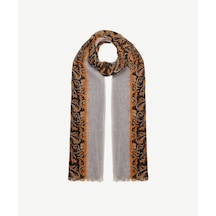 Yargıcı Paisley Desenli Şal 26yksl1020x 059 Antrasit