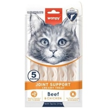 Wanpy Joint Support Sığır Eti Ve Tavuklu Krema Kedi Ödülü 5x14gr