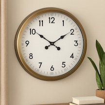 60 Cm Eskitme Metal Dekoratif Duvar Saati Çok Renkli