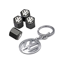 Volkswagen Beetle Metal Sibop Kapağı 4 Adet Ve Krom Anahtarlık