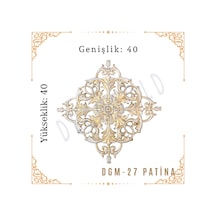 Decogold Saray Tavan Motif 40 40 Dgm-27-patina