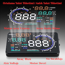 Multizone Hyundai Era-getz Hız Devir Su Sıcaklık Akü Yakıt Tüketimi Gps Gösterge Araba Obd2 Hud A8