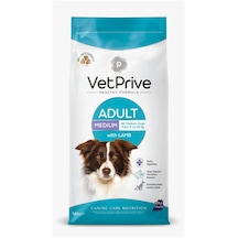 Vet Prive Adult Orta Irk Kuzu Etli Yetişkin Köpek Maması 14 KG