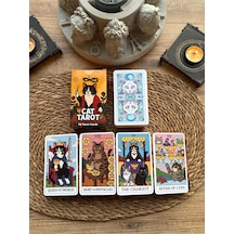 Kedi Tarot Destesi 78 Kart - Arındırma Kesesi Hediyeli