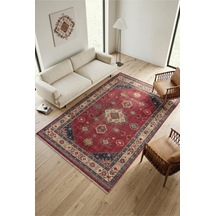 Dekoratif Halı Kaymaz Taban Leke Tutmaz Yıkanabilir Kilim Özel Ölçü Salon Halısı 3028