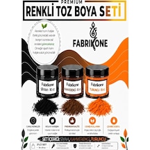3'lü Set Premium Parafin Soya Wax Toz Mum Boyası Hobi Seti - 10 Cc Siyah, Kahverengi, Turuncu Bkfab3skht10g Çok Renkli