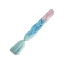 Afrika Örgülük Ombreli Sentetik 100 Gr. / Soft Pembe / Soft Mavi / Soft Yeşil - Elwm-462959 Çok Renkli