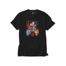 Stranger Things Home Siyah Tişört Siyah