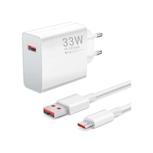 33w Hızlı Şarj Adaptörü Type-c Kablolu, Usb Çıkışlı, Akıllı Şarj Destekli Duvar Tipi Şarj Cihazı 5399