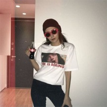 Kalic Studio Life Is Boring. T-shirt Beyaz