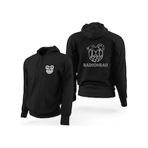 Radiohead Wave Siyah Fermuarlı Limited Edition Kapşonlu Sweatshirt Siyah