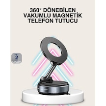 Güçlü Mıknatıslı Vakumlu Araç Telefon Tutucu Alüminyum Gövde