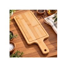 Bambu Kesme Ve Sunum Tahtası Saplı Doğrama Ve Servis Tahtası 34x14 Cm Bambu - 933711321 Bambu