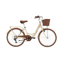 Sorrento - S Şehir Bisikleti 36 Cm V Fren 24 Jant 7 Vites Krem Gold