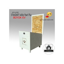 Kedigram Kedi Kulübesi Standart White Pearl Plus Kedi Evi Yağlı Boyalı Kedigram Kedi Kulübesi Standart White Pearl Plus Kedi Evi Yağlı Boyalı