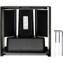 Ip65 Su Geçirmez Led Dış Cephe Lambası - 6 Işık, Isı Dağıtımı Hızlı, Aydınlatma Açısı Ayarlanabilir, 3000k Sicak Beyaz Işık Ilık Beyaz Ilık Beyaz