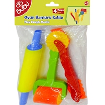 Bu-bu Oyun Hamuru Kalıbı 4 Parça Bubu-hk0012 Çok Renkli