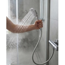 Hubrendy Tekno Spiral Hortumlu 4 Kademeli Krem El Duşu Başlığı Banyo Duş Seti Diğer