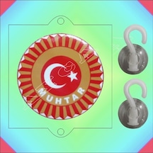 Muhtar Vantuzlu Araç Stikiri Çok Renkli