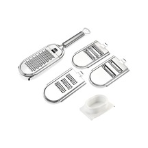 Paslanmaz Çelik Sebze Kesici Grater, Spesifikasyon: 4 Bıçak+parmak Koruyucusu Renkli Kutu, Boyut:4 Bıçak+parmak Koruyucusu Renkli Kutu Diğer Diğer