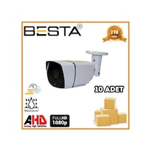 2 Mp 1080p 36 Led Bullet Ahd Güvenlik Kamerası 10 Adet Koli