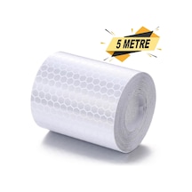 BEYAZ REFLEKTİF BANT 5cm x 5 METRE BAL PETEKLİ