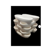 Kendin Boya Taş Tozu Tabak 10 Adet 23x9x3cm Boyasız Etkinlik Hobi Sanat