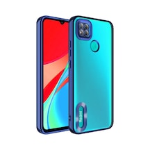 Xiaomi Redmi 9c Kılıf Kamera Lens Korumalı Logo Gösteren İnce Hafif Pazarplus Lacivert