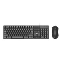 KLAVYE-LENOVO LECOO CM101 USB KABLOLU SİYAH KLAVYE+MOUSE SET TÜRK